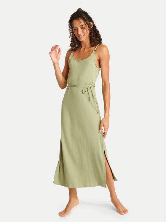 Banana Moon Banana Moon Poletna obleka Yaquina Amaria MGC27 Zelena Regular Fit