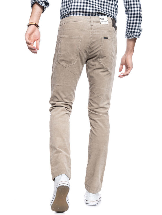 Lee Lee Pantaloni di tessuto LUKE Beige Slim Fit