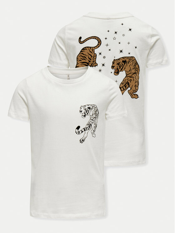 Kids ONLY Kids ONLY T-Shirt 15331159 Biały Regular Fit