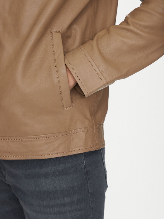 Mustang Mustang Lederjacke Essen Veg 310-24-060 Braun Regular Fit