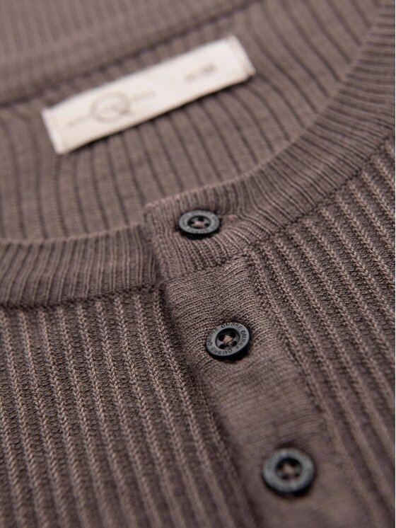 Ombre Ombre Svetr OM-SWSW-0182 Hnědá Regular Fit