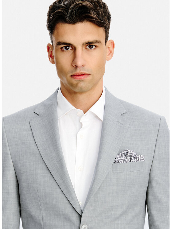 Pako Lorente Pako Lorente Marynarka P26SP-3G-028 Szary Slim Fit