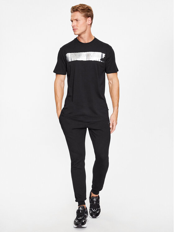 Plein Sport Plein Sport T-shirt Round Neck Ss AACC MTK6543 SJY001N Nero Regular Fit