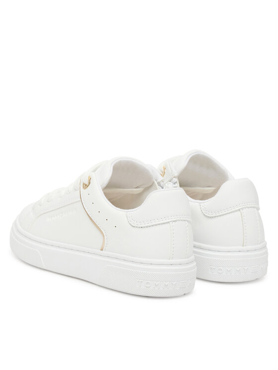 Tommy Hilfiger Tommy Hilfiger Snīkeri Low Cut Lace Up Sneaker T3A9-33982-1355 S Balts