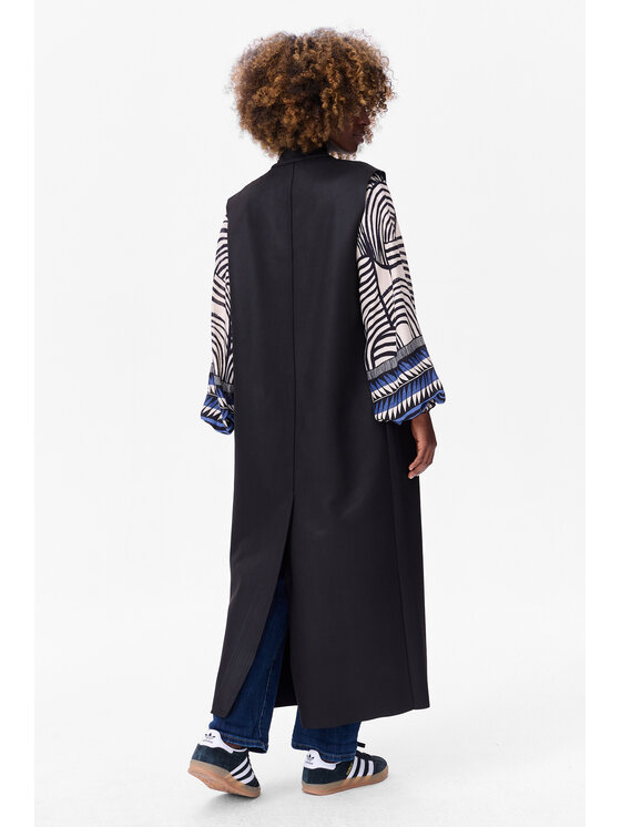 blue shadow blue shadow Kamizelka Dijon Czarny Regular Fit