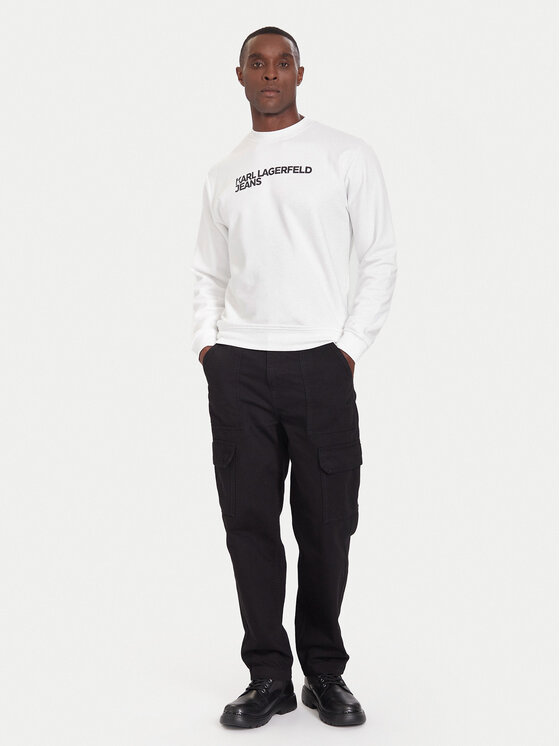 Karl Lagerfeld Jeans Karl Lagerfeld Jeans Світшот A1M20001 Білий Regular Fit