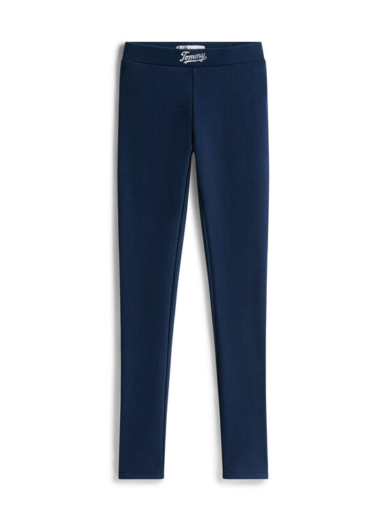 Tommy Hilfiger Tommy Hilfiger Legginsy KG0KG08628 Granatowy Slim Fit