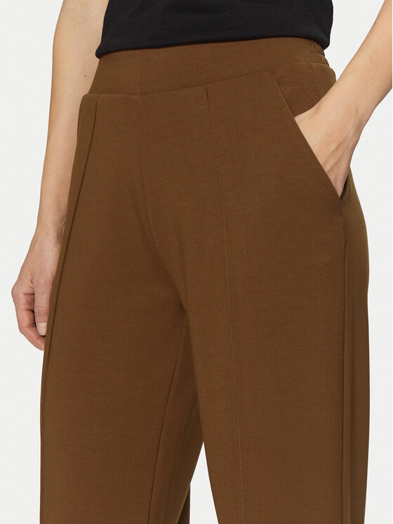 Vila Vila Pantaloni di tessuto Reflecti 14098897 Marrone Wide Leg