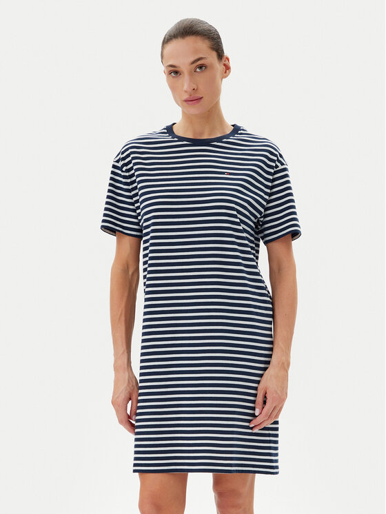 Tommy Hilfiger Tommy Hilfiger Každodenní šaty UW0UW05937 Tmavomodrá Regular Fit