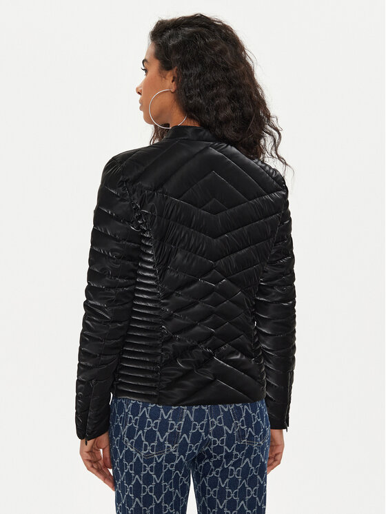 Guess Demisezoninė striukė W4YL06 KCBV0 Juoda Regular Fit