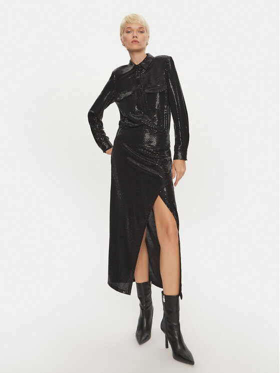 LOLA CASADEMUNT LOLA CASADEMUNT Kokteilikleit LF2416003 Must Regular Fit