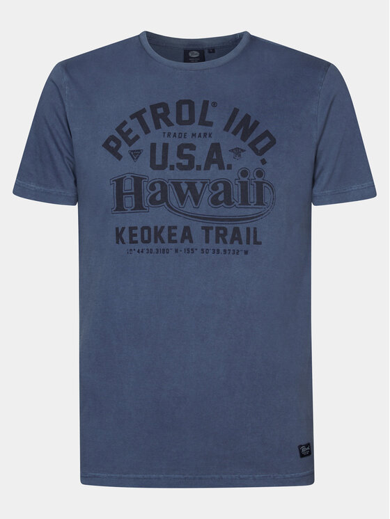 Petrol Industries Petrol Industries T-Shirt M-1040-TSR606 Modrá Regular Fit