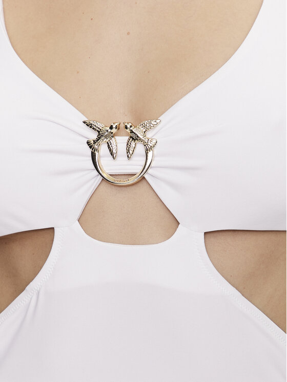 PINKO Pinko Nyári ruha Attesa 101047 A0S7 Fehér Slim Fit