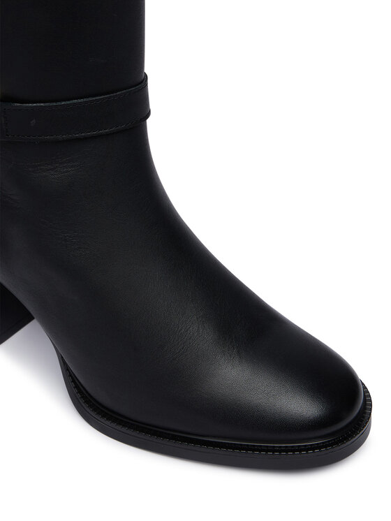 Tommy Hilfiger Tommy Hilfiger Kozaki Th Stud Heel Riding Knee Boot FW0FW09551 Czarny