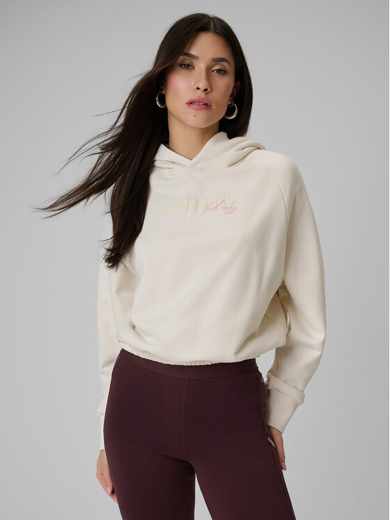 4F 4F Bluza COZY Kremowy Regular Fit