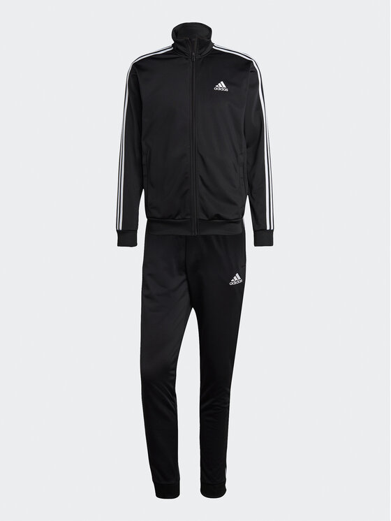 adidas adidas Спортивний костюм Basic 3-Stripes IC6747 Чорний Regular Fit