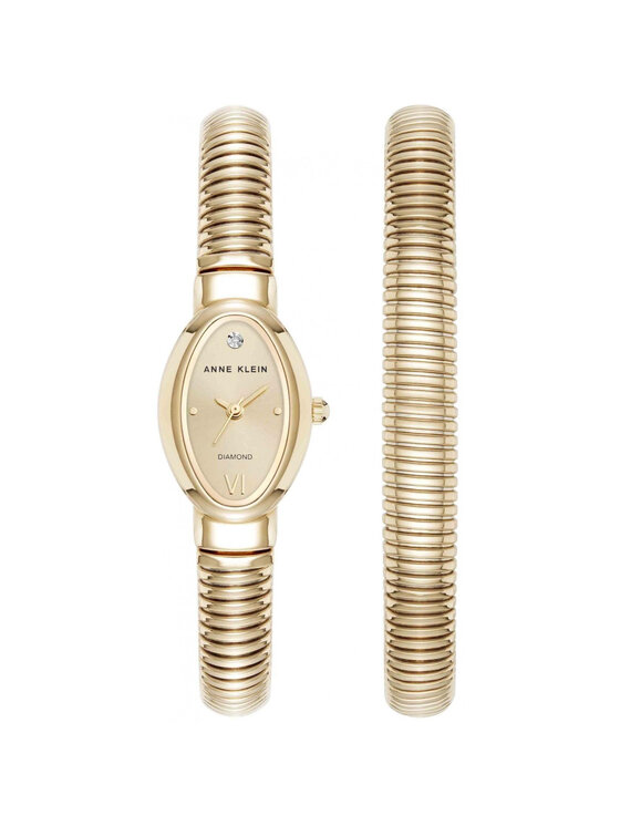 Anne Klein Anne Klein Zegarek AK-5178GPST Złoty