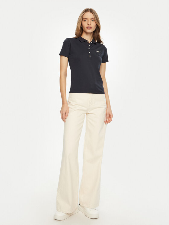 Guess Guess Polokošile W5RP47 KARS2 Tmavomodrá Regular Fit