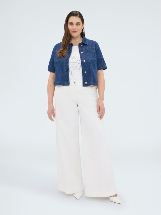 Fiorella Rubino Fiorella Rubino Giacca di transizione R404T001306N034 Blu Regular Fit