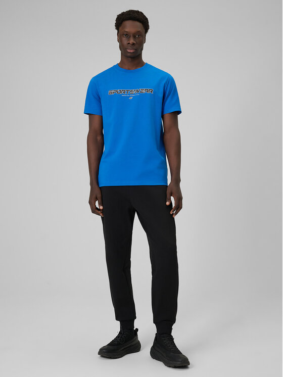 4F 4F T-Shirt BRAND CODE Niebieski Regular Fit