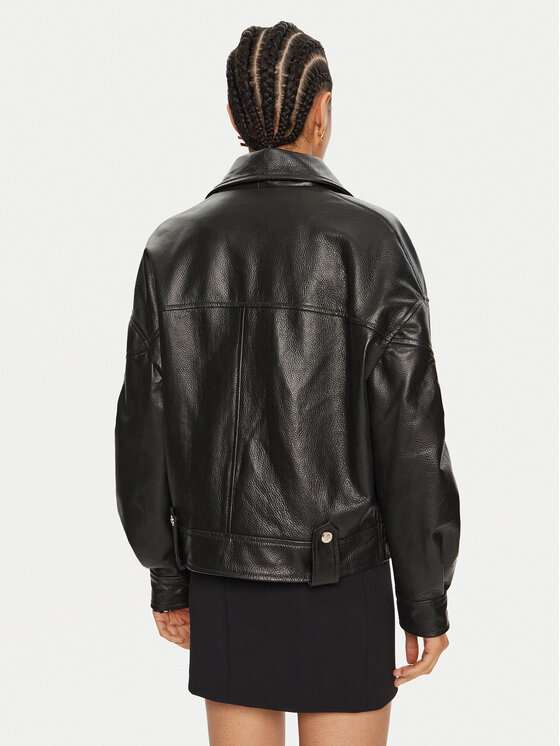 Babylon Babylon Lederjacke DSG513 Schwarz Regular Fit