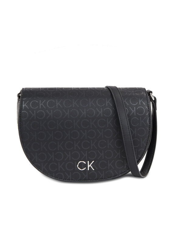Geantă Calvin Klein Ck Daily Saddle Bag_Epi Mono K60K611879 Black Epi Mono 0GJ