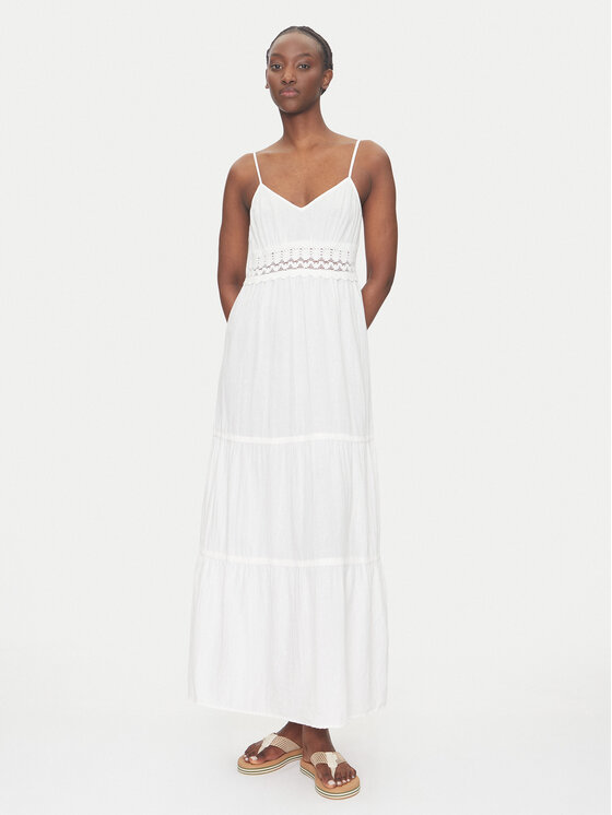 Vero Moda Vero Moda Φόρεμα καλοκαιρινό Quincy 10324588 Λευκό Regular Fit