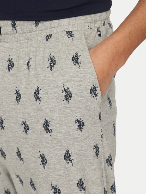 U.S. Polo Assn. U.S. Polo Assn. Pidžama hlače MUP1657 Siva Regular Fit