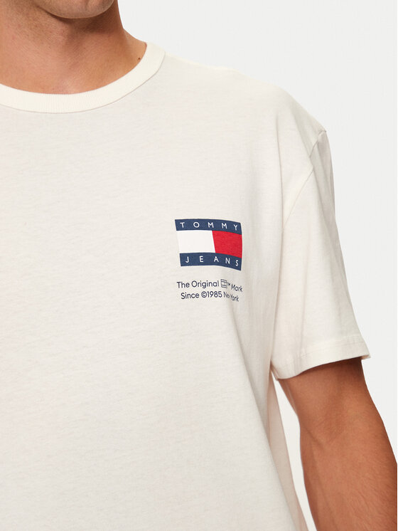 Tommy Jeans Tommy Jeans Marškinėliai Fun Novelty DM0DM19686 Écru Regular Fit