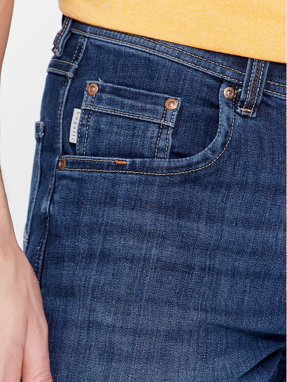 bugatti Jeansshorts voor heren, elegante korte broek voor de zomer, 275-donkergrijs, 58 Grote maten