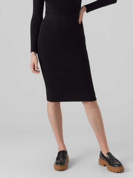 Vero Moda Vero Moda Puzdrová sukňa 10290677 Čierna Slim Fit