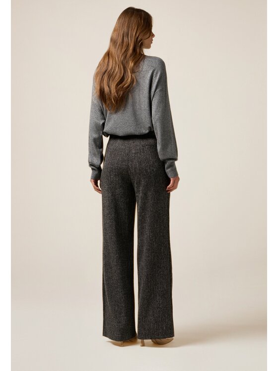 Oltre Oltre Pantaloni di tessuto P014R109071N033 Grigio Baggy Fit