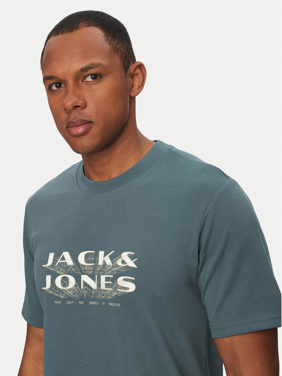 Jack & Jones Jack & Jones Póló Fusion 12289880 Zöld Regular Fit