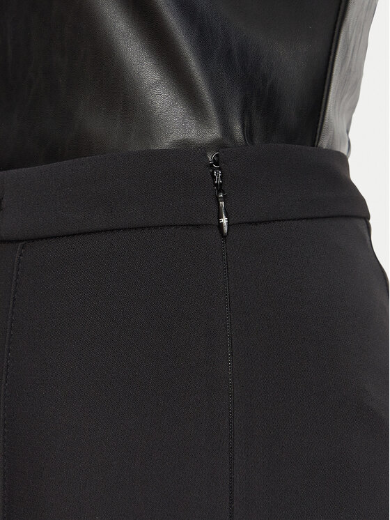 Elisabetta Franchi Elisabetta Franchi Bavlnené nohavice PA-197-66E2-V290 Čierna Flared Leg