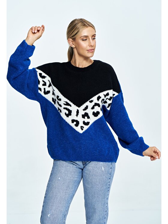 FIGL FIGLFIGL Maglione M905 Blu Oversize