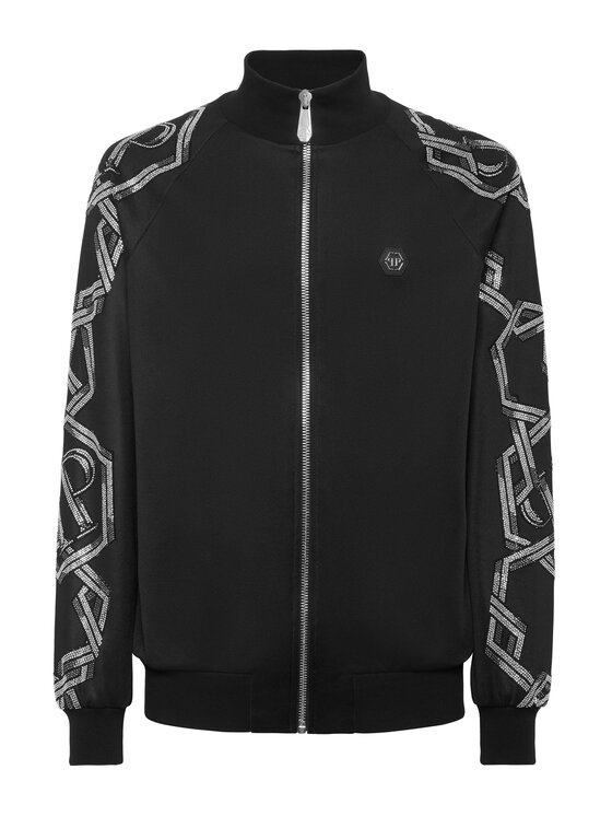 PHILIPP PLEIN PHILIPP PLEIN Bluza 26905 Czarny Jegging Fit