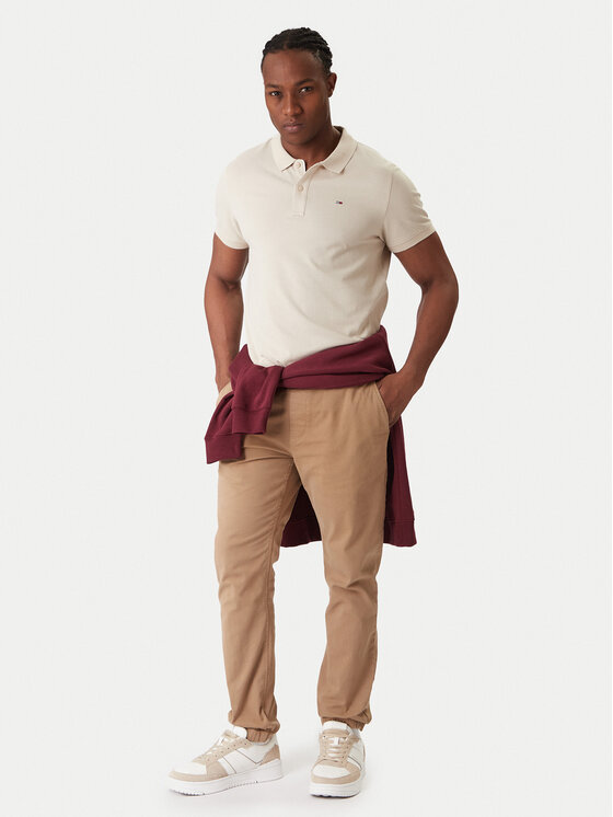 Tommy Jeans Tommy Jeans Polo DM0DM20676 Beige Slim Fit