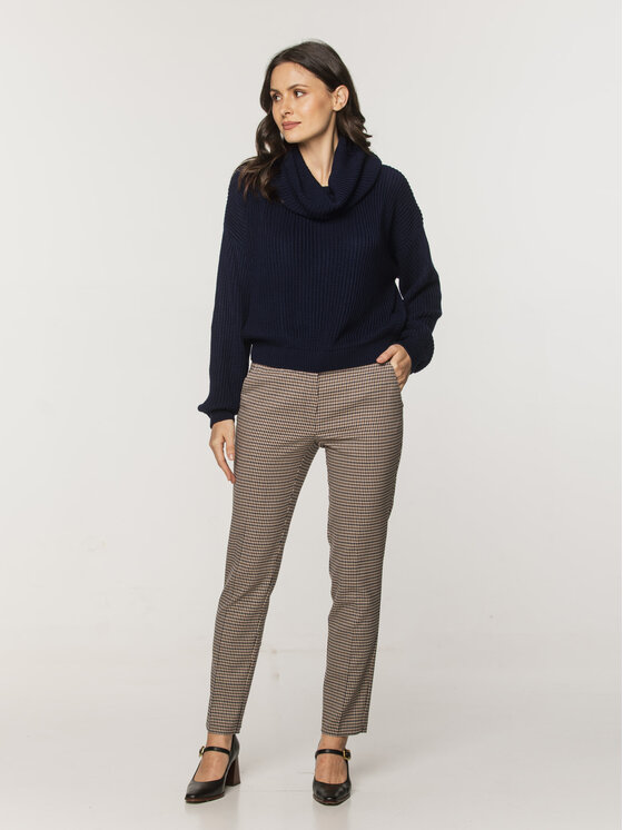 Willsoor Willsoor Sweter 66100 Granatowy Loose Fit