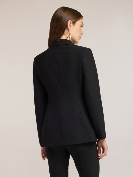 Motivi Motivi Giacca da abito Q116Q001155N033 Nero Slim Fit