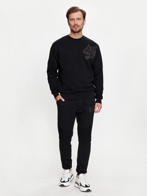 Plein Sport Plein Sport Felpa FADC MJO1262 STE003N Nero Regular Fit