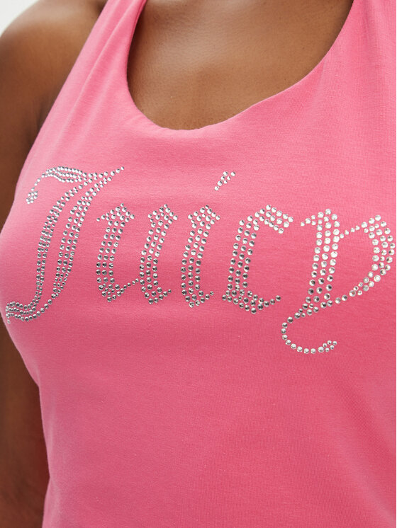 Juicy Couture Juicy Couture Top Tied JCWCT125306 Różowy Slim Fit