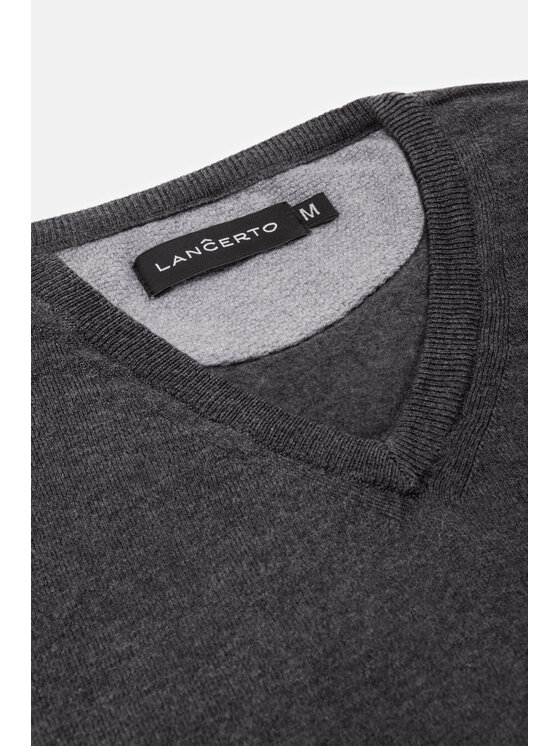 Lancerto Lancerto Sweter Robin Szary Regular Fit