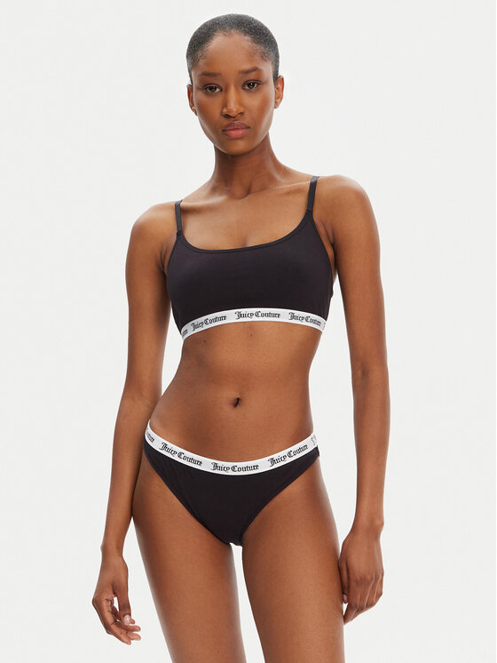 Juicy Couture Juicy Couture Sutien top Ren JCTBT125972 Negru