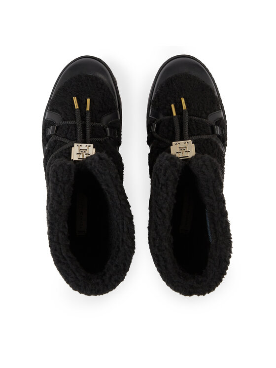 Tommy Hilfiger Tommy Hilfiger Stivali da neve Tommy Teddy Snowboot FW0FW07505 Nero