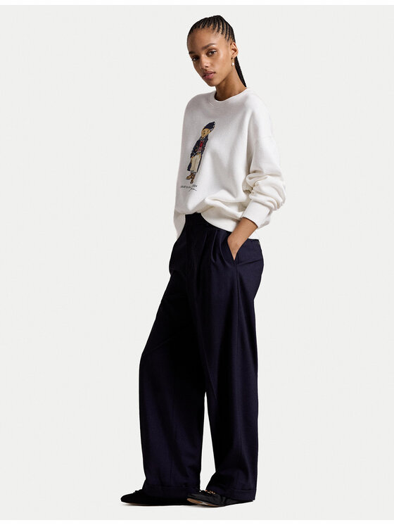 Polo Ralph Lauren Polo Ralph Lauren Pluus 211947947001 Valge Relaxed Fit