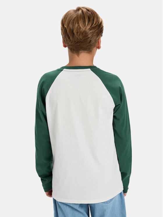 Quiksilver Quiksilver Bluza Ev Omni Logo Raglan EQBZT04916 Bela Regular Fit