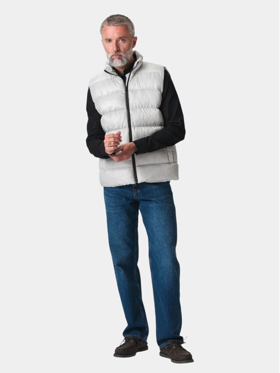 TeeShoppen TeeShoppen Kamizelka 'Basic Collection' Beżowy Regular Fit