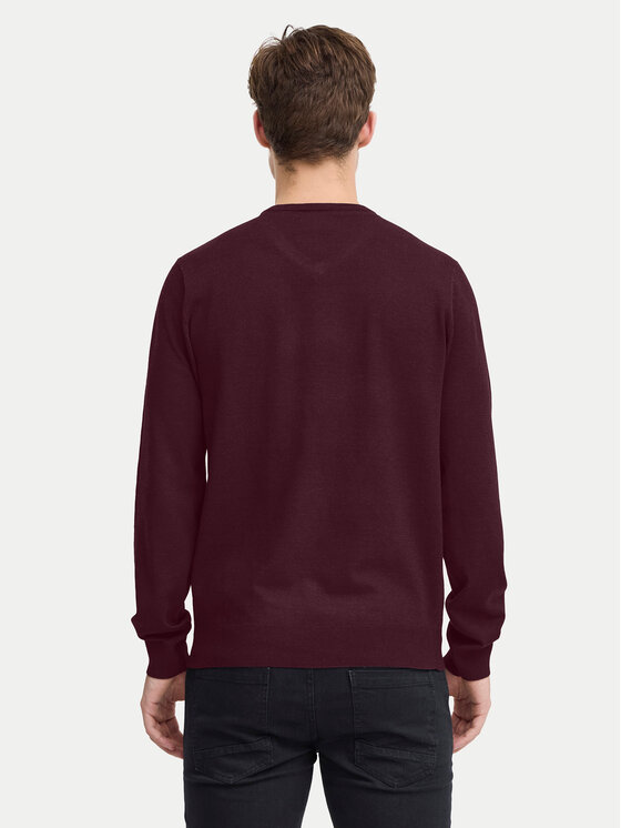 Blend Blend Sweter 20717955 Bordowy Regular Fit