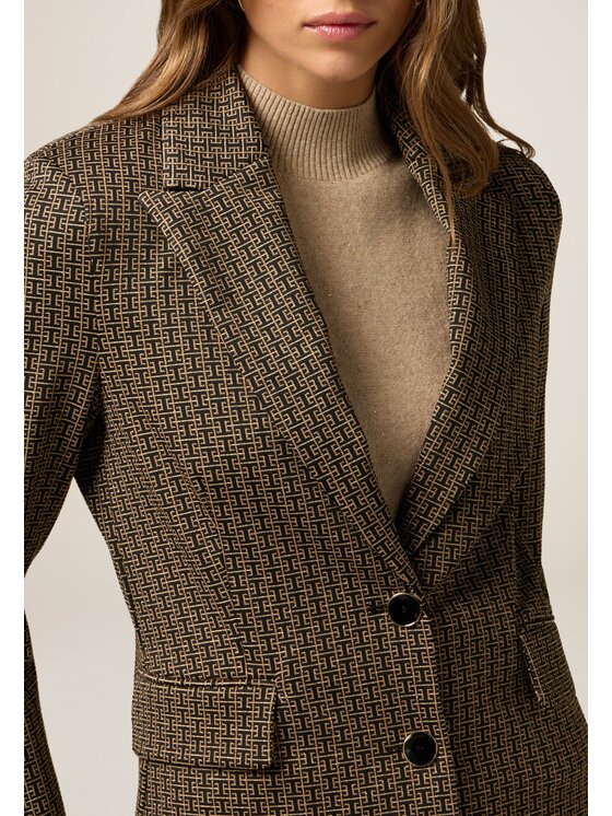 Oltre Oltre Giacca outdoor Q022R104652N0S3 Oro Flare Fit