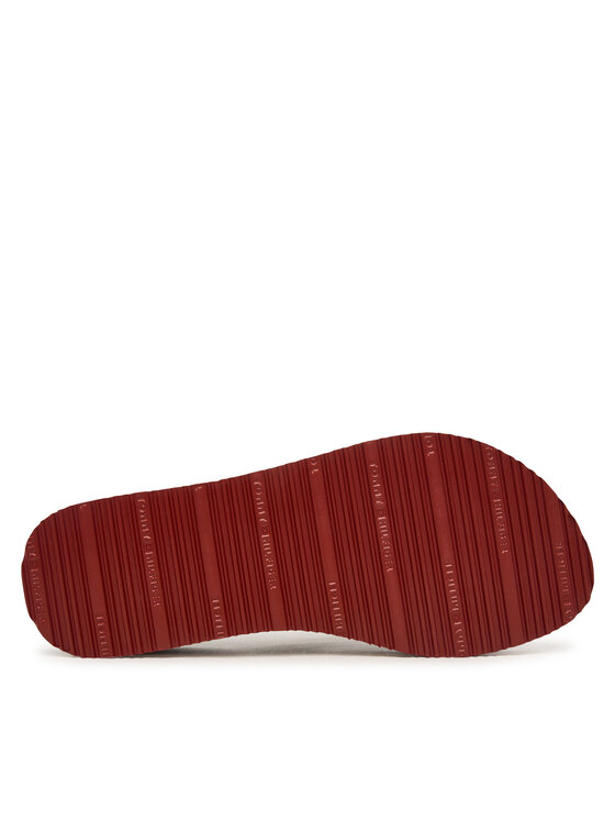 Tommy Hilfiger Tommy Hilfiger Šlepetės per pirštą Th Corporate Wedge Summer Sandal FW0FW09695 Tamsiai mėlyna